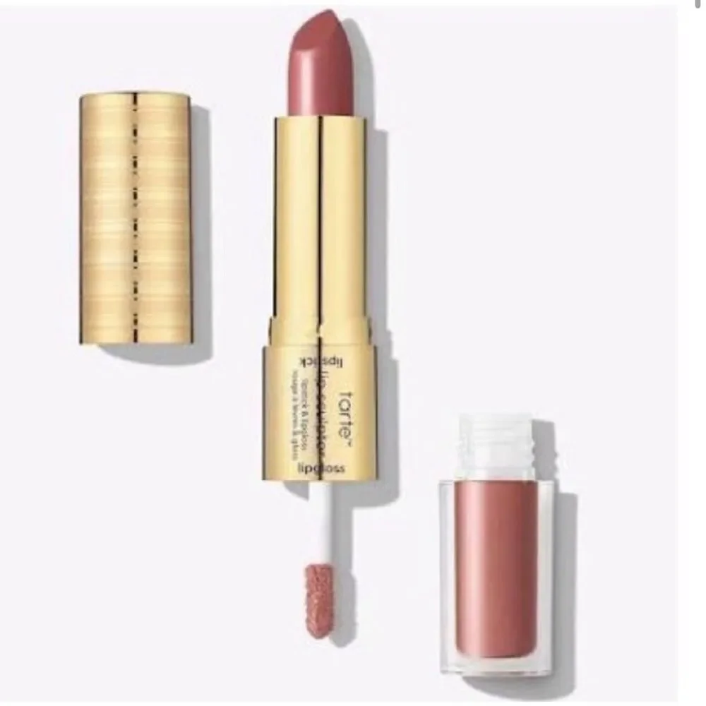 NWT Tarte The Lip Sculptor Lipstick Lip Gloss Combo- Color Jam RARE